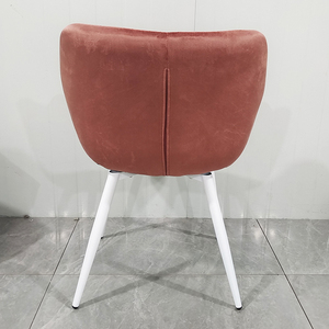 Ghế ăn lưng tựa hiện đại, chất liệu nhung nhẹ, thiết kế công thái học, bọc nhung và chân kim loại - Product Image 5