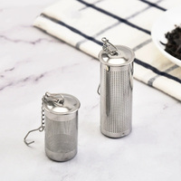 Infuseur à thé portable moderne en acier inoxydable 18/8 avec filtre à mailles fines et crochet de suspension pour la préparation du thé, des épices et des assaisonnements