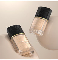Flacon de fond de teint en verre transparent rectangulaire de luxe 30 ml 50 ml, nouveau design 2025, emballage en verre pour les soins de la peau