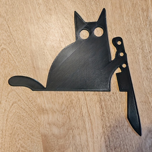Imanes creativos para refrigerador con diseño de gato negro, decoraciones para esquinas de puertas, pegatinas autoadhesivas para pared, ambiente festivo navideño - Product Image 1