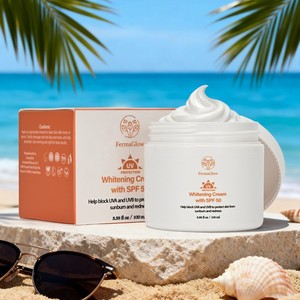 <span class=keywords><strong>Crema</strong></span> Solare Fermentata SPF <span class=keywords><strong>50</strong></span> Sbiancante <span class=keywords><strong>Protezione</strong></span> UVA UVB Illuminante Idratante Cura Doposole <span class=keywords><strong>Viso</strong></span> e Corpo - Product Image 2