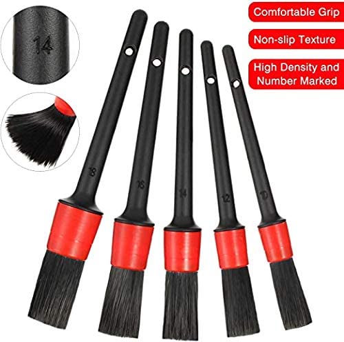 ZHENDA 5PCLong Bristle Car Detailing Brush For Wheel Tire