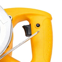 Scie circulaire électrique portable avec garde de protection, base métallique et guide réglable pour la découpe manuelle en construction (OEM)