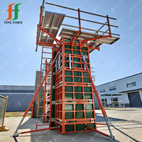 Système de coffrage modulaire réutilisable en acier pour murs préfabriqués, dalles et colonnes en béton
