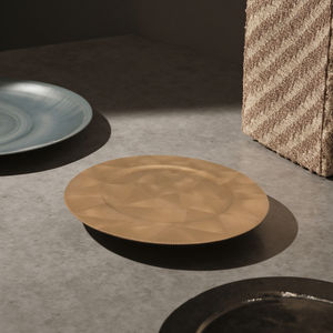 Piring Makan Melamin Plastik Warna Emas <span class=keywords><strong>13</strong></span> Inci, Grosir Pabrik, Warna Sesuai Pesanan, Set Piring Makan untuk Pernikahan, Ramah Lingkungan, Modern - Product Image 6