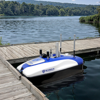 Bateau robot d'exploration électrique, véhicule de surface télécommandé, machine d'enquête aquatique sans pilote (USV), navigation autonome sans fil