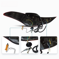 Feux arrière à LED pour Elantra 2011-2016, nouveaux, lentille rouge, berline et coupé, pièces de rechange