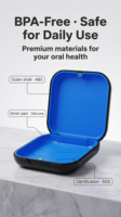 Étui d'alignement orthodontique magnétique en plastique, portable, écologique, avec logo personnalisé