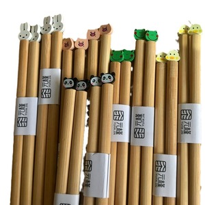 Baguettes en bambou Yuanjin, design animalier de dessin animé, forme ronde, pour usage domestique, adulte - Product Image 5
