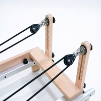 Machine de Pilates Reformer Pliable en Bois d'Érable Certifiée CE PerfectForm, Capacité 200 kg, Réglable pour Studio de Pilates et Exercices de Renforcement Musculaire