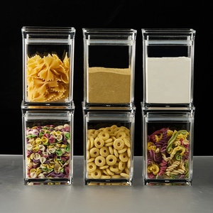 Conjunto de Potes de Especiarias Empilháveis em Acrílico Personalizados OEM Sem BPA para Casa e Cozinha com Tampa Fabricante - Product Image 5