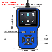 Herramienta de Diagnóstico Automotriz V518, Escáner Multifuncional para Autos con Lector de Códigos de Error del Motor, Compatible con OBD 2 Modo 6 8 ELM327