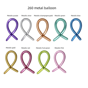 High Quality Metallic 260 <b>Balloons</b> Long Magic Woven <b>Balloons</b> Hundred Shape Kids Toys Wholesale - Product Image 2