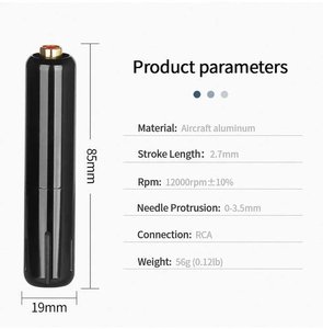 เครื่องสักโรตารี่แบบชาร์จไฟได้สำหรับอายไลเนอร์ คิ้ว ปาก สักถาวร - Product Image 5