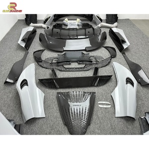 ชุดแต่งตัวถังรถยนต์คาร์บอนไฟเบอร์แบบกึ่งแห้งสไตล์ 765LT พร้อมกันชน สปอยเลอร์ ฝากระโปรง ท่อไอเสีย สำหรับ Mclaren 720s Coupe Spider - Product Image 5
