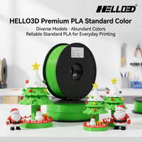 Filament d'imprimante 3D HELLO3D PLA, moulage multicolore, 1,75 mm, 1 kg, température d'impression 200°C, origine Chine