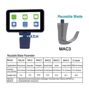 <span class=keywords><strong>Laryngoscope</strong></span> d'instruments chirurgicaux à prix d'usine Ensemble de laryngoscopes d'hôpital Prix de <span class=keywords><strong>laryngoscope</strong></span> vidéo - Product Image 4