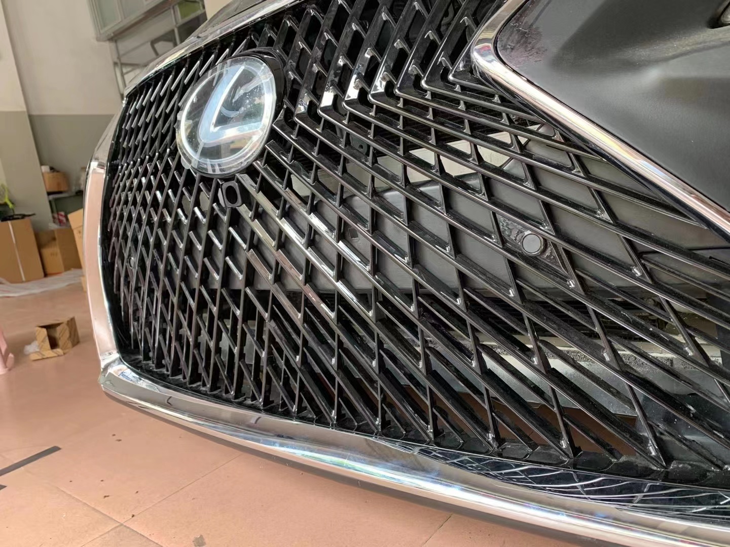 2011 lexus ls460 front bumper conversion