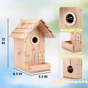 现代设计DIY大型实木鸟舍套装新款成人可建造 - Product Image 3