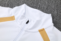 Setelan Training Sepak Bola Pria Grosir, Jaket Setengah Resleting Kerah Tinggi Lengan Panjang, Regular Fit, Cepat Kering, 100% Poliester