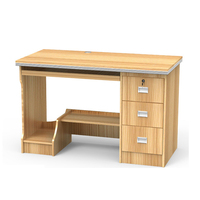 Ventes chaudes - Bureau de direction moderne en teck pour le bureau à domicile, table d'ordinateur avec serrure