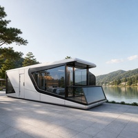Maison préfabriquée en conteneur de 40 pieds, maison en conteneur extensible pour une vie de luxe, maison en conteneur modulaire extensible entièrement meublée