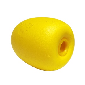 YQE-25 China Factory Yellow Oval EVA Float Cylindrical Plastic Floating <strong>Light</strong> <strong>Buoy</strong> Fishing Net Float - Product Image 3