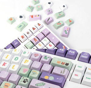 HZGAMER 124 keys A Midsummer Night Dream Keycaps Set, Custom HXDA Profile Keycap Pudding Dye Sublimation Keycap - Product Image 5