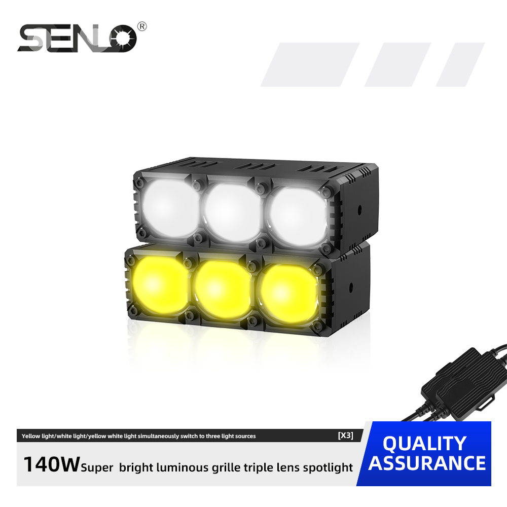 New Waterproof 12V Car Work Lamp Spotlight Combo Beam Driving LED Light Bar 140W 14000LM Mini 4.2inch Aluminum Alloy Universal