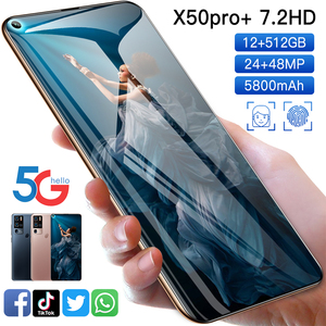 สมาร์ทโฟนรุ่นใหม่ล่าสุด <span class=keywords><strong>X50</strong></span> <span class=keywords><strong>PRO</strong></span> 12GB+512GB หน้าจอ AMOLED 7.2 นิ้ว ระบบปฏิบัติการ Android 10.0 รองรับ 4G ปลดล็อคด้วยใบหน้าและลายนิ้วมือ - Product Image 1