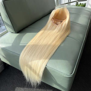 613 Blonde Silky Straight 13×6 HD Lace Frontal Human Hair <b>Wig</b> Lace <b>Front</b> <b>Wigs</b> For Women Can Be Dyed & Bleached - Product Image 1