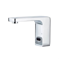 Robinet de lavabo sans contact HONGDEC avec capteur infrarouge, robinet de salle de bain à montage sur comptoir