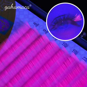 Gahamaca 3D Neon màu sắc thay đổi lông mi mở rộng phát sáng tối cổ điển huỳnh quang lông mi 0.07mm OEM cho tùy chỉnh - Product Image 4