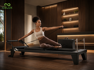 <span class=keywords><strong>Reformer</strong></span> de <span class=keywords><strong>Pilates</strong></span> Profesional Celux, de Aluminio, para 2 Personas, Diseño Nuevo 2026, para Estudio de <span class=keywords><strong>Pilates</strong></span> - Product Image 2