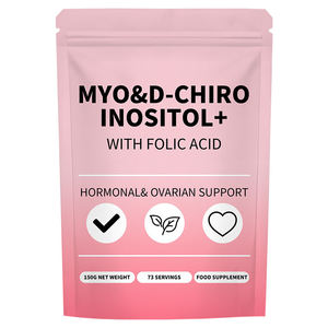 OEM/ODM Suplemen Ovarian Dewasa Rasio 40:1 Keseimbangan Hormonal & Campuran Myo-<span class=keywords><strong>Inositol</strong></span> & D-Chiro <span class=keywords><strong>Inositol</strong></span> Sehat dalam Bentuk Bubuk Asam Folat - Product Image 1
