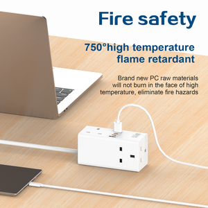 Mở rộng cắm với <span class=keywords><strong>3</strong></span> ổ cắm USB, 5 cách cắm Adapter anh đa cắm adapter, tường cắm Extender cho nhà, ba Adapter Cắm Anh - Product Image 6