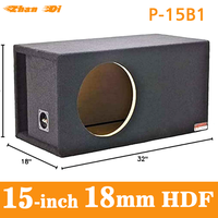 Boîtier de subwoofer ventilé de 15 pouces en HDF de haute qualité de 18 mm, boîte de haut-parleur de voiture, ajustement universel P-15B1
