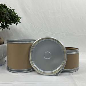 Seau en papier de 25 <span class=keywords><strong>litres</strong></span> pour matières premières chimiques, étanche à l'humidité, en cuir de vache, avec cerceau et couvercle en fer - Product Image 1