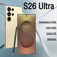 Versión Global, Teléfono Inteligente 4G/5G, 22+2TB, S26 Ultra, Doble Tarjeta SIM, Reconocimiento Facial, Reconocimiento de Huellas Dactilares, Android 15