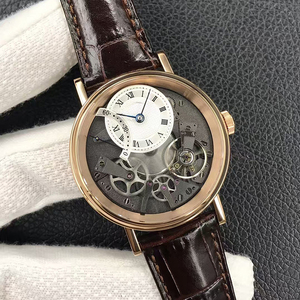 Opulent Limited Edition Automatic Mechanical Skeletonized <b>Rose</b> Gold Case White Sub Dial Precision Heritage Elite Gentlemen Watch - Product Image 1