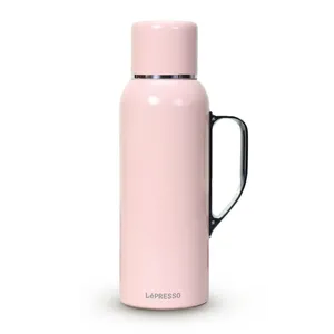 Botella Aislada al Vacío de Acero Inoxidable LePresso ThermoSense de 850 ml, Indicador Mecánico de Temperatura, Mantiene el Calor de 12 a 24 Horas, Ecológica - Product Image 1