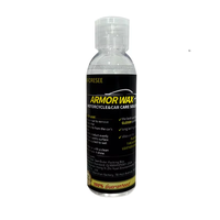 Cire d'entretien Armor 60 ml - Agent professionnel 2-en-1 pour lustrer les pneus et restaurer le plastique - Effet Noir Intense - Agent de revêtement nano haute brillance