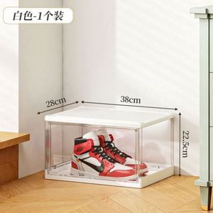 Haogle China Manufacture Transparent Stackable Foldable PP Plastic Shoe <b>Storage</b> Organizer with 6-10L Capacity - Product Image 5
