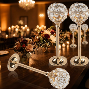 Candelabro votivo de metal moderno de alta calidad en latón y vidrio, soporte de vela de lujo para decoración del hogar de lujo - Product Image 4