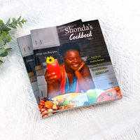 Pabrik cetak Cina OEM kustom kualitas tinggi penuh mewarnai Hardcover makanan Menu/resep/memasak pencetakan buku