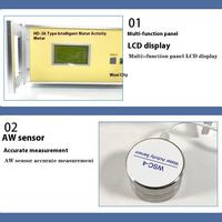Alat Ukur Aktivitas Air Huake HD-3A 220V 0~50C Layar LCD Akurasi 0.5 Proteksi IP67 Garansi 1 Tahun untuk Laboratorium Rumah Sakit Makanan
