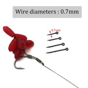 Accesorios de pesca de carpa cebo Spike Ronnie Hair Rig cebo picadura para anzuelo de carpa cebo gusano Boilie Pin alimentador aparejos de carpa - Product Image 5
