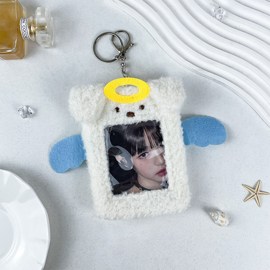 Angel puppy card holder