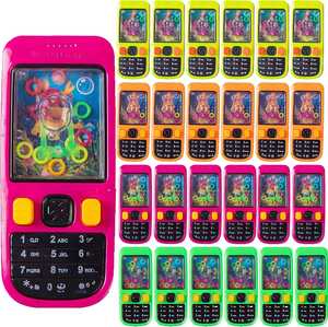 Забавная развивающая игрушка для детей от 2 лет: пластиковая игра «Кольцеброс» в форме телефона, красочный ретро-дизайн, портативная - Product Image 2