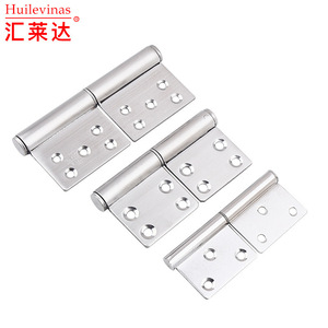 Charnières de porte en acier inoxydable Yadingdi 2,5 3 4 5 pouces finition brossée pour portes en bois, en fer et coupe-feu - Product Image 1